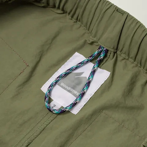 GOODTIMES WANDERER EASY PANTS IN OLIVE GREEN in OLIVE GREEN — view 5