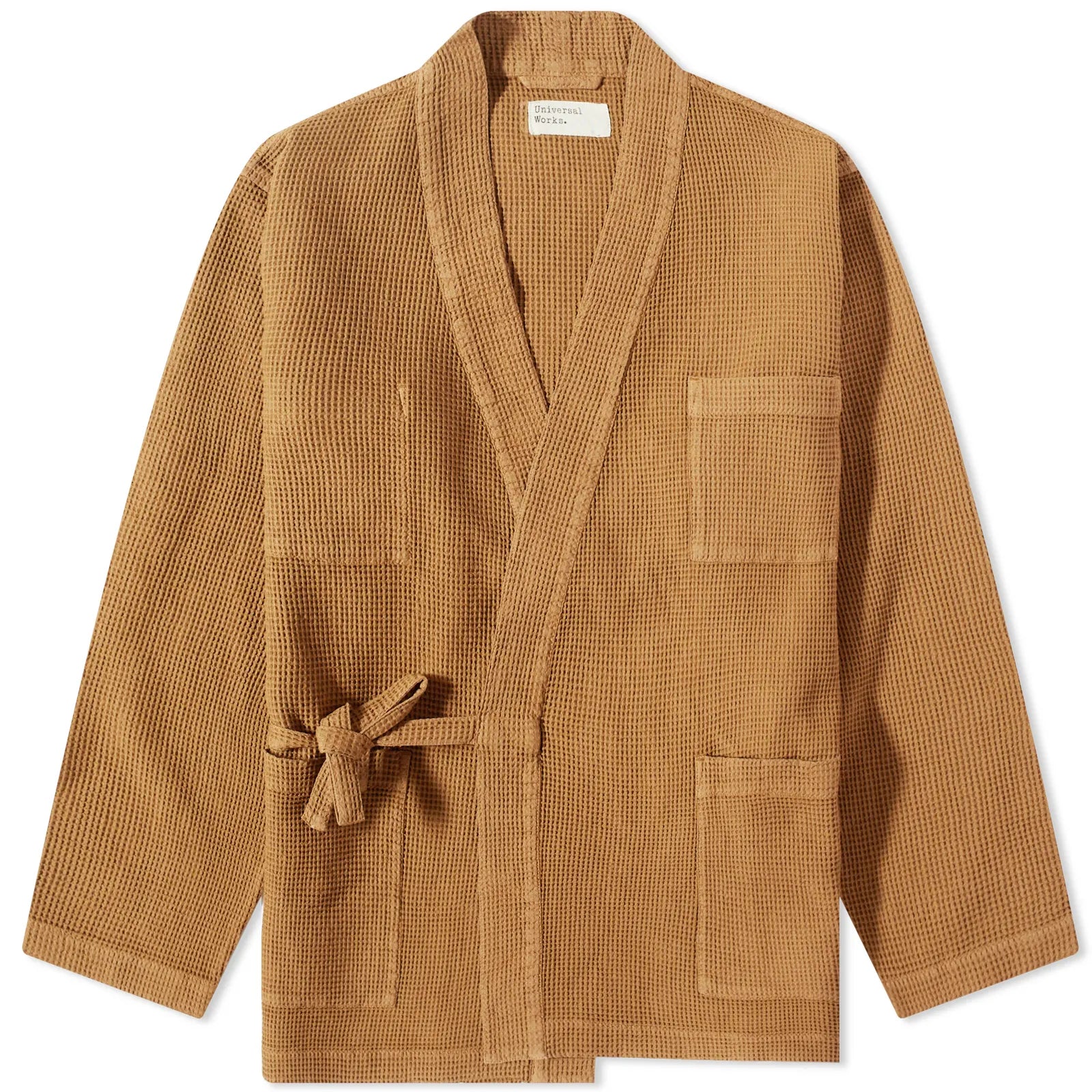 UNIVERSAL WORKS JAPANESE WAFFLE KYOTO WORK JACKET IN BRONZE in BRONZE — main product view