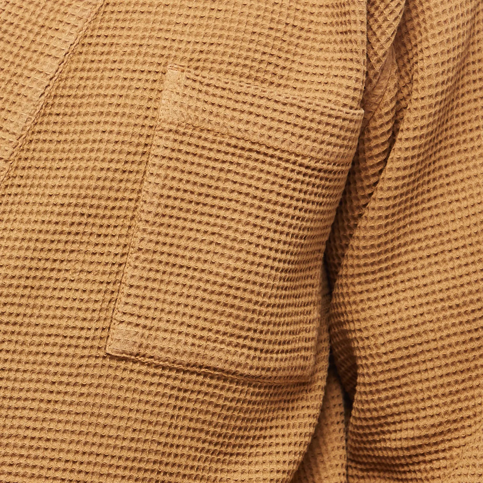 UNIVERSAL WORKS JAPANESE WAFFLE KYOTO WORK JACKET IN BRONZE in BRONZE — view 5
