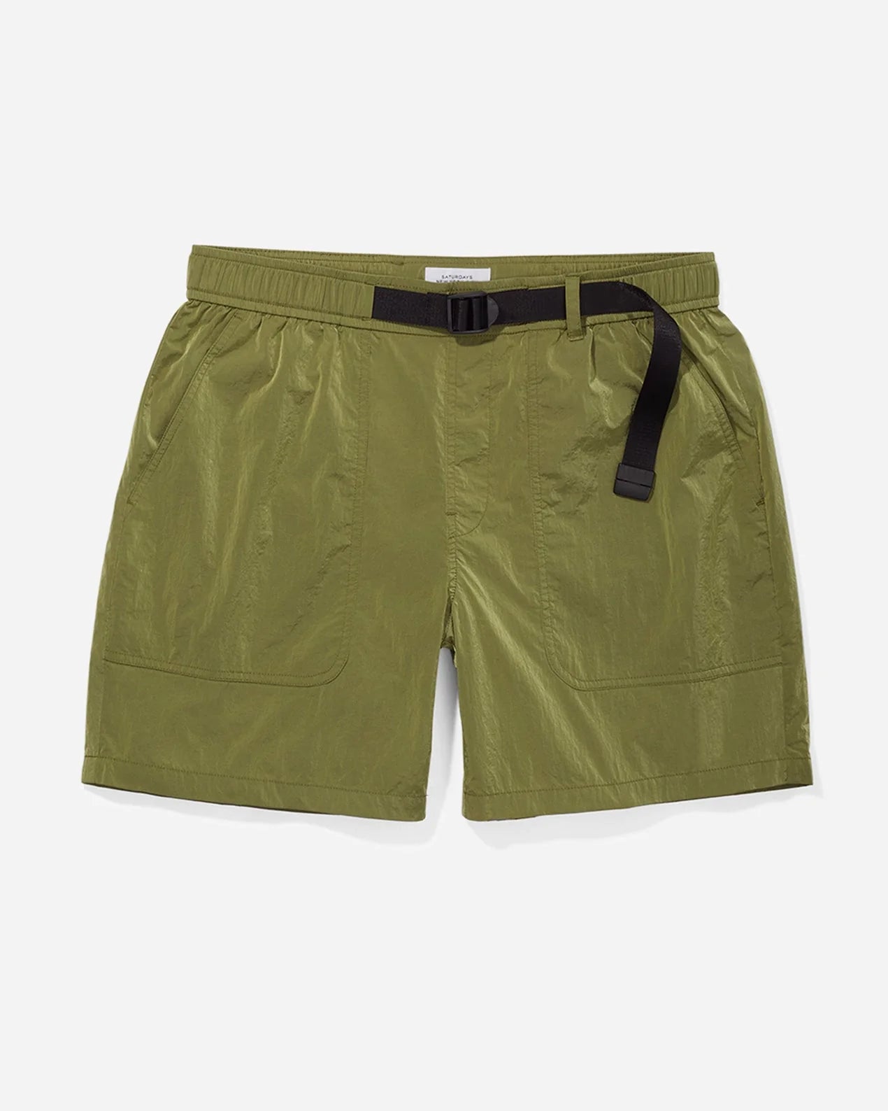 SATURDAYS NYC JOBY MOUNTAIN SHORT IN LINDEN GREEN in LINDEN GREEN — main product view