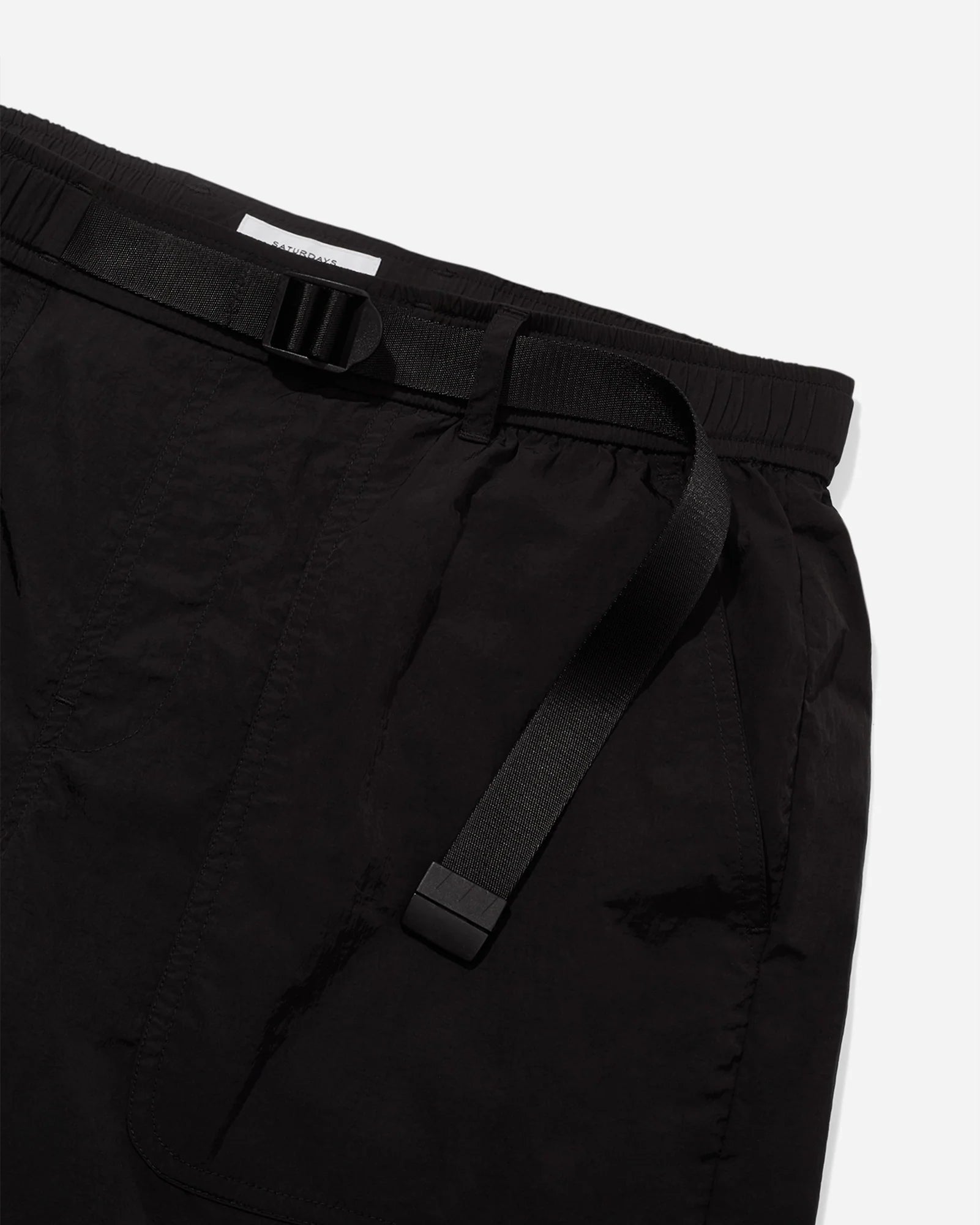 SATURDAYS NYC JOBY MOUNTAIN SHORT IN BLACK in BLACK — view 2