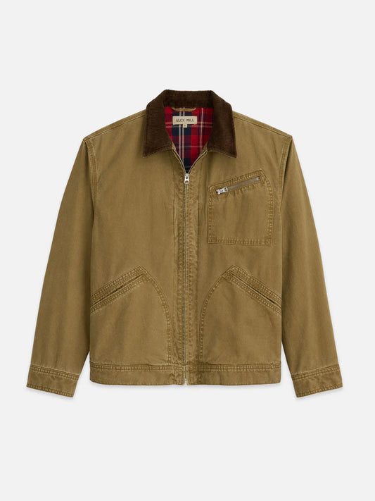 Alex Mill - ALEX MILL MILLER ZIP JACKET IN CANVAS - Rent With Thred