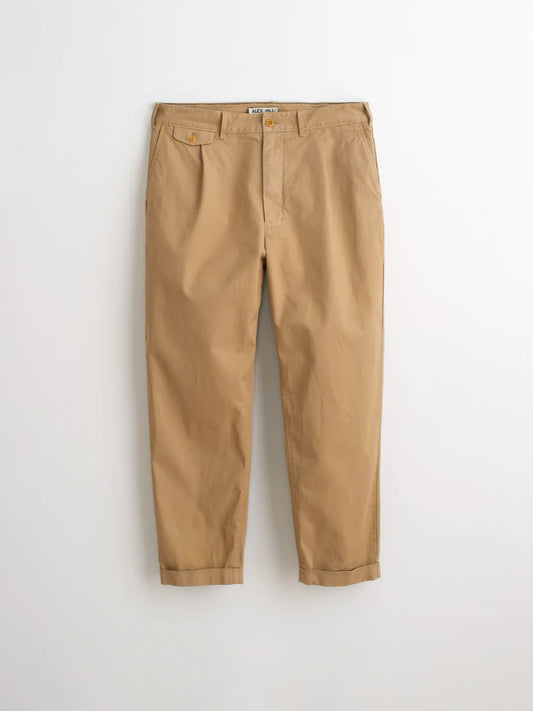 ALEX MILL STANDARD PLEATED PANT IN CHINO