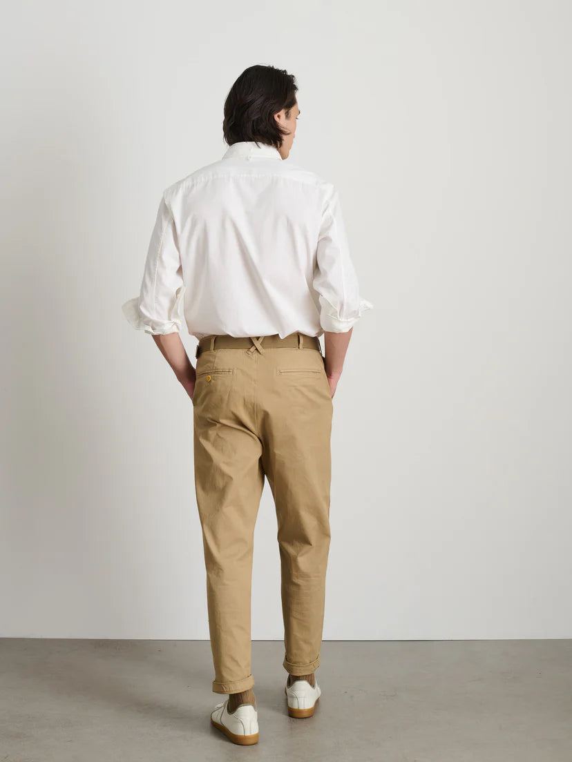 ALEX MILL STANDARD PLEATED PANT IN CHINO in CHINO — view 6