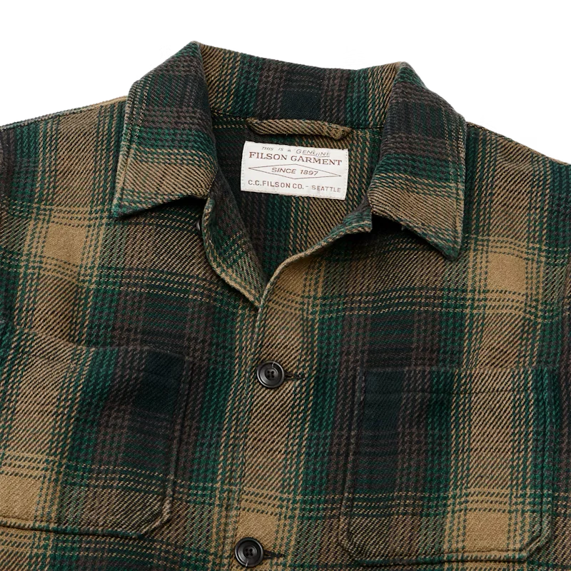 FILSON DEER ISLAND RANCH COAT IN DARK TAN SYCAMORE in DARK TAN SYCAMORE — view 3