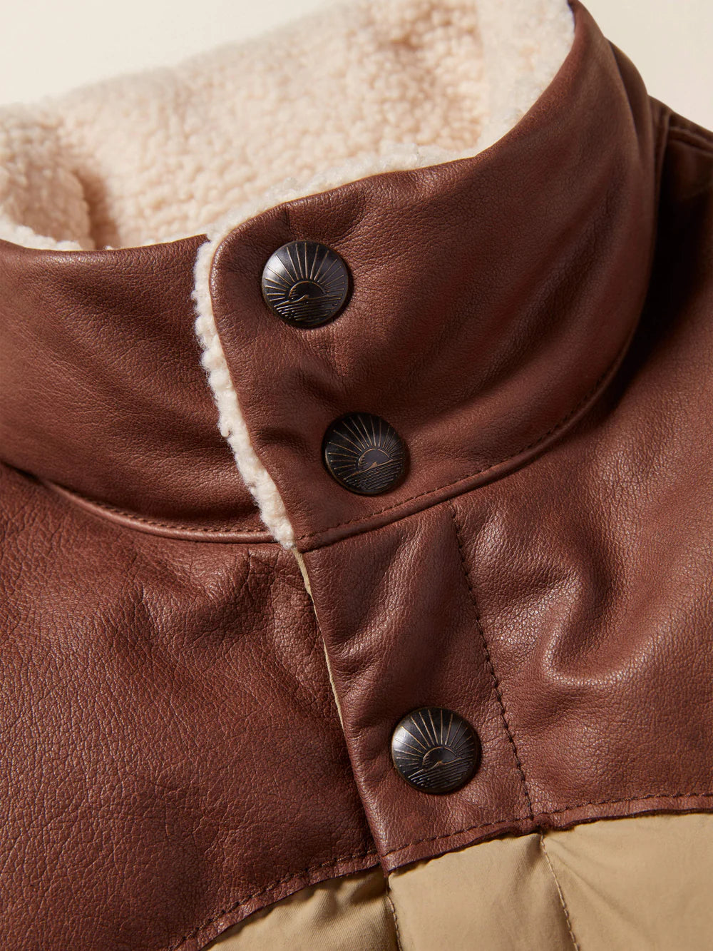 FAHERTY RANGE DOWN VEST IN DRILL KHAKI in DRILL KHAKI — view 2
