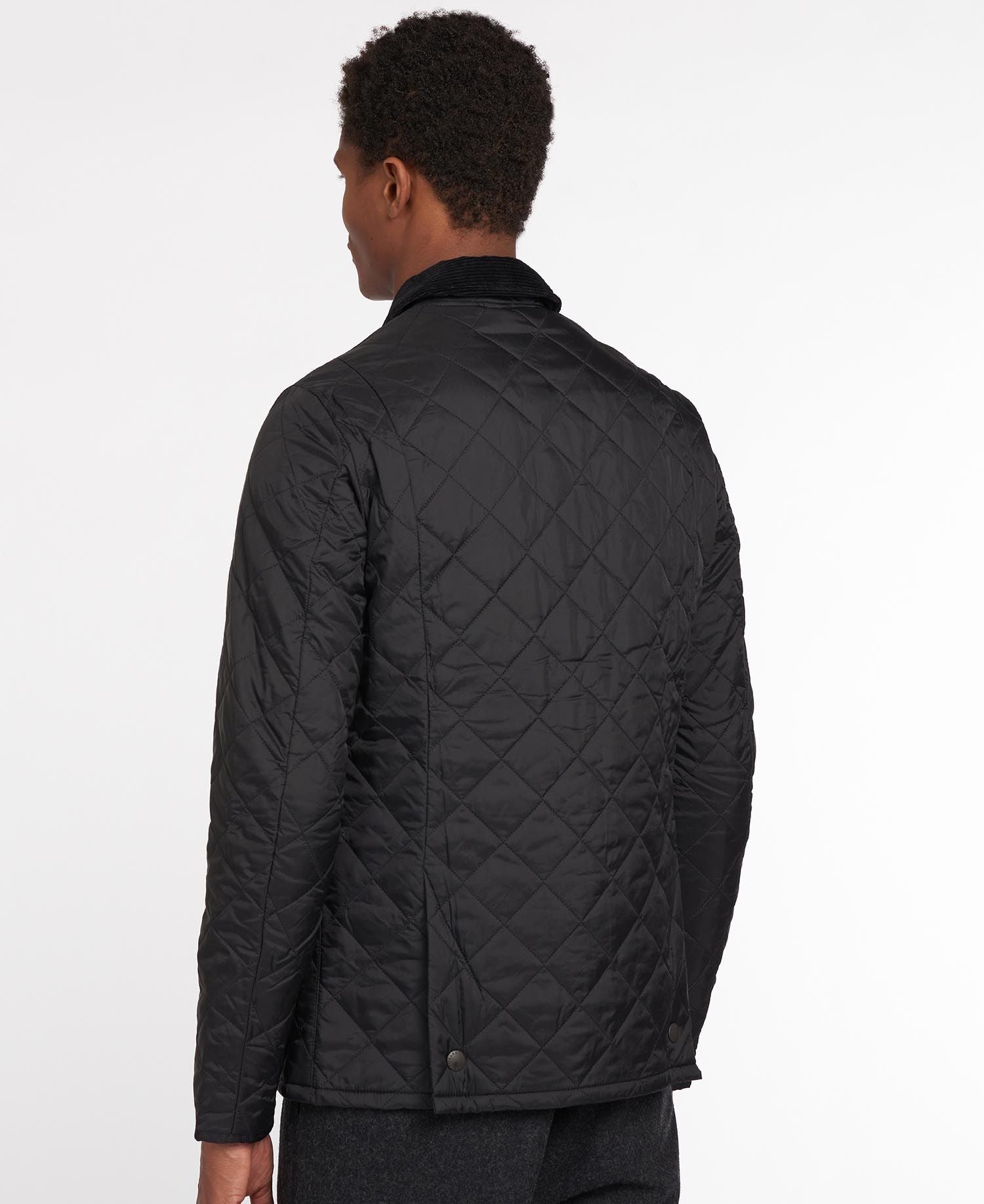 BARBOUR HERITAGE LIDDESDALE QUILT JACKET IN BLACK in BLACK — view 3