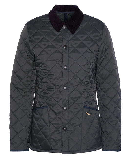 BARBOUR HERITAGE LIDDESDALE QUILT JACKET IN BLACK