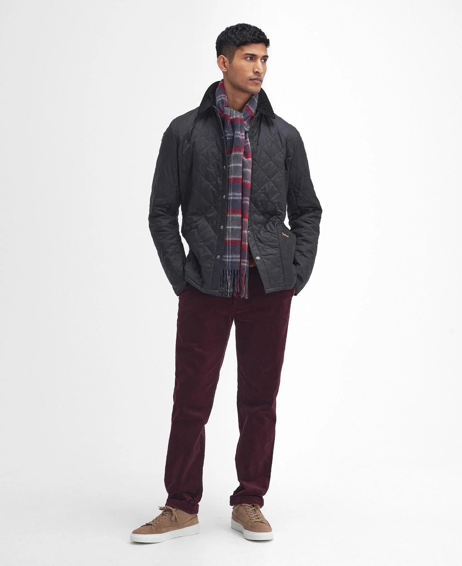 BARBOUR HERITAGE LIDDESDALE QUILT JACKET IN BLACK in BLACK — view 2