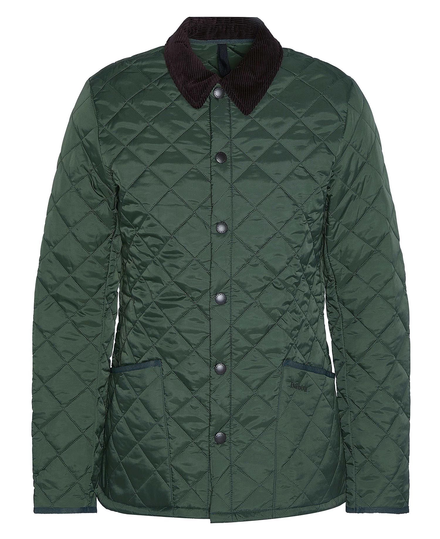 BARBOUR HERITAGE LIDDESDALE QUILT JACKET IN RACING GREEN in RACING GREEN — main product view