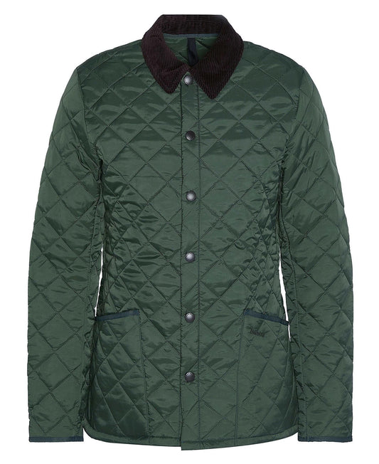 BARBOUR HERITAGE LIDDESDALE QUILT JACKET IN RACING GREEN