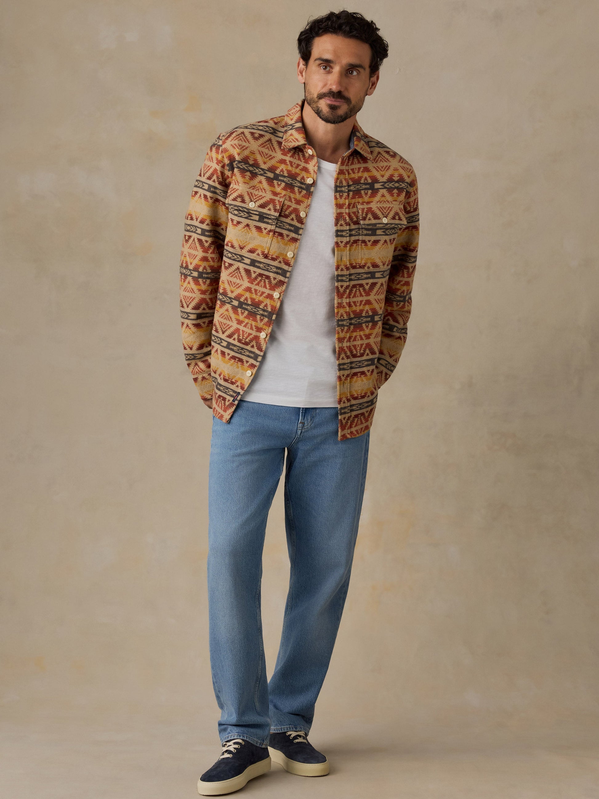 Faherty Lehi Canyon Overshirt In Uzumate - Rent with Thred