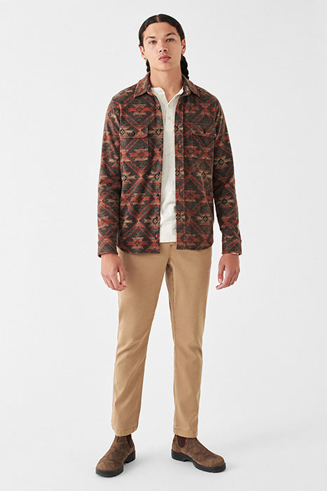 FAHERTY SWEATER SHIRT IN WESTERN RANGE SHADOW in WESTERN RANGE SHADOW — view 3