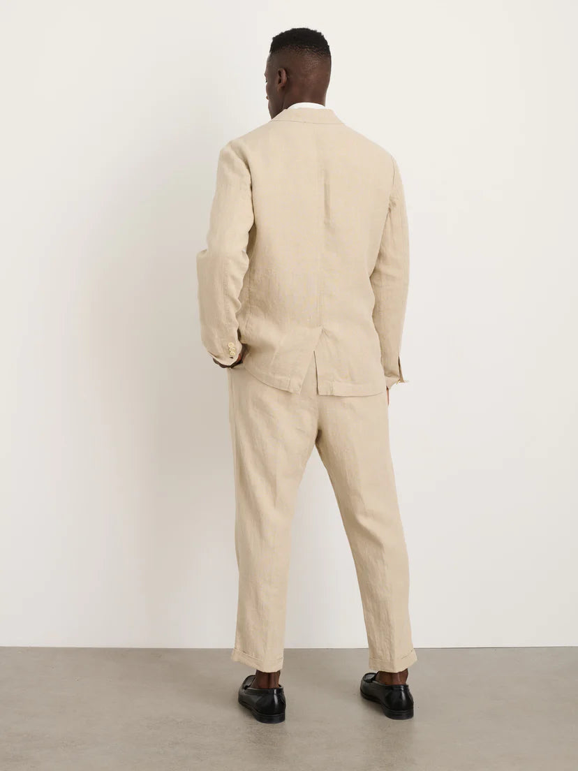 ALEX MILL MERCER BLAZER IN FLAX LINEN in FLAX LINEN — view 8