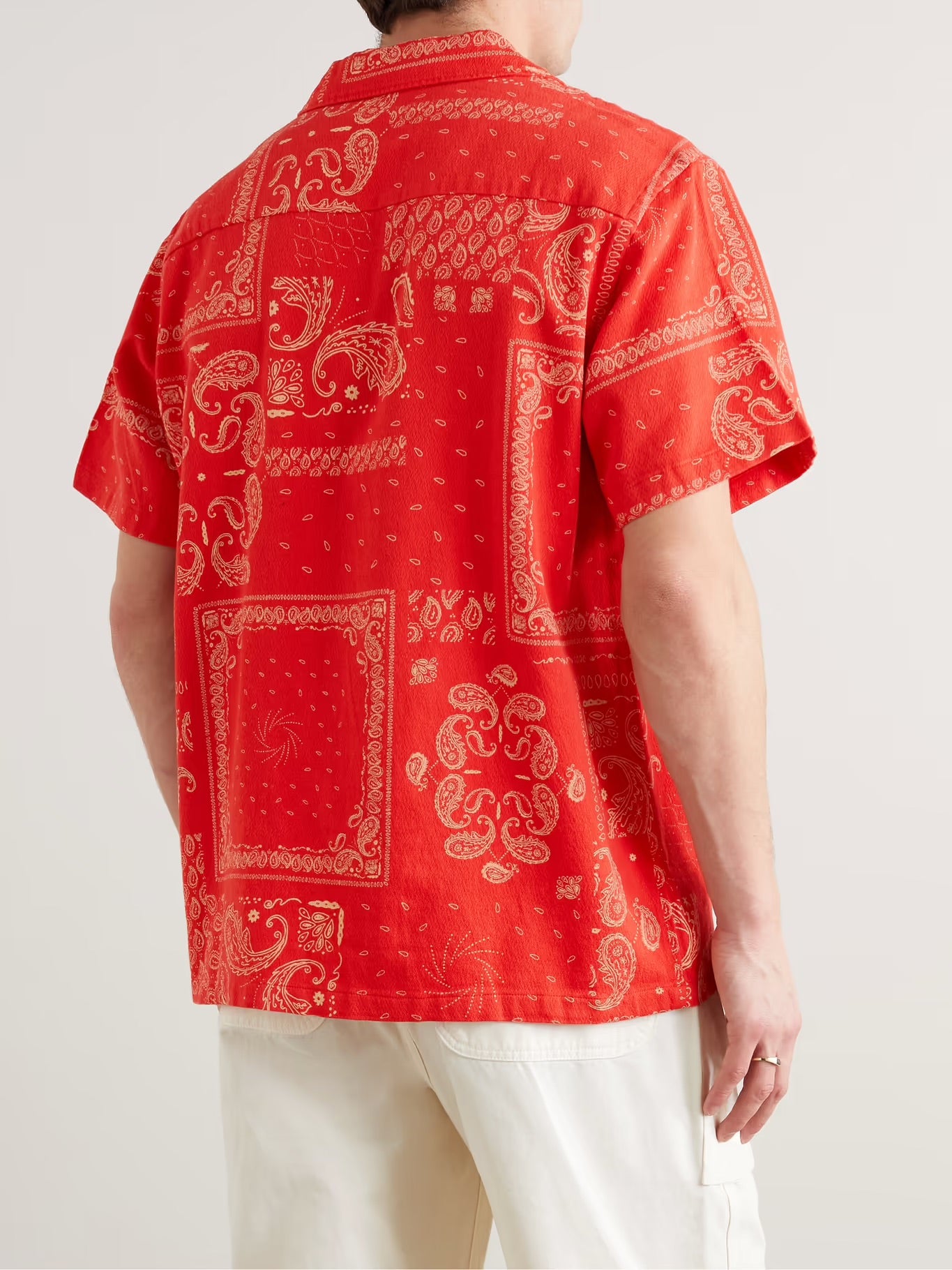 NUDIE JEANS JACQUARD COTTON SHIRT IN ARON BANDANA in ARON BANDANA — view 3