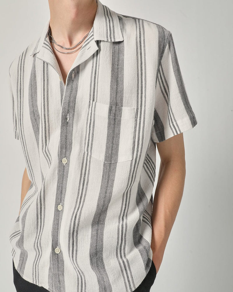 CORRIDOR SHORT SLEEVE IN GRADIENT STRIPE in GRADIENT STRIPE — view 2