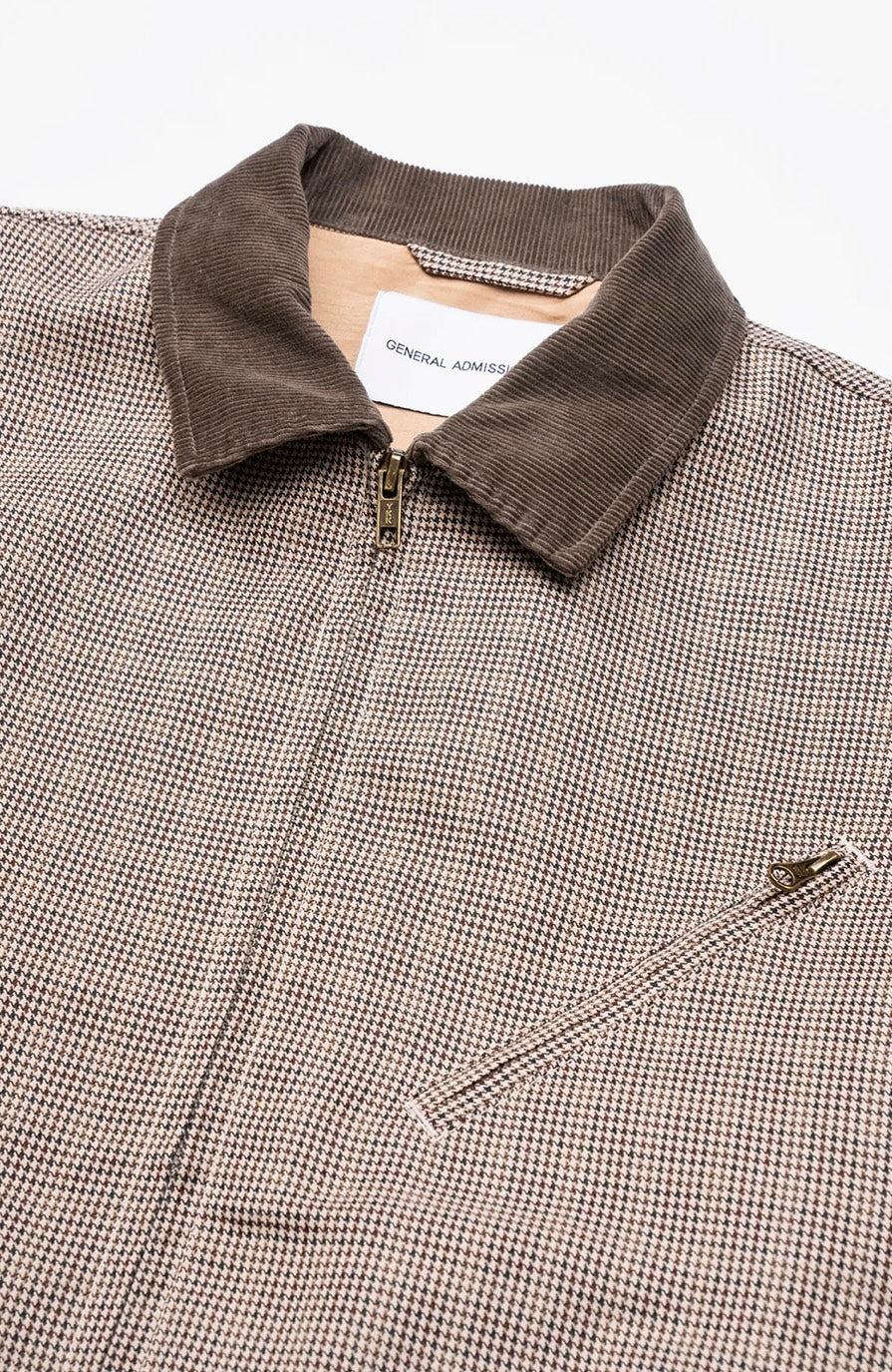 General Admission - GENERAL ADMISSION PLAID JACKET IN BEIGE CHECK - Rent With Thred