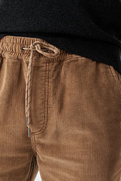 FAHERTY DRAWSTRING CORDUROY PANT IN FADED CEDAR in FADED CEDAR — view 4
