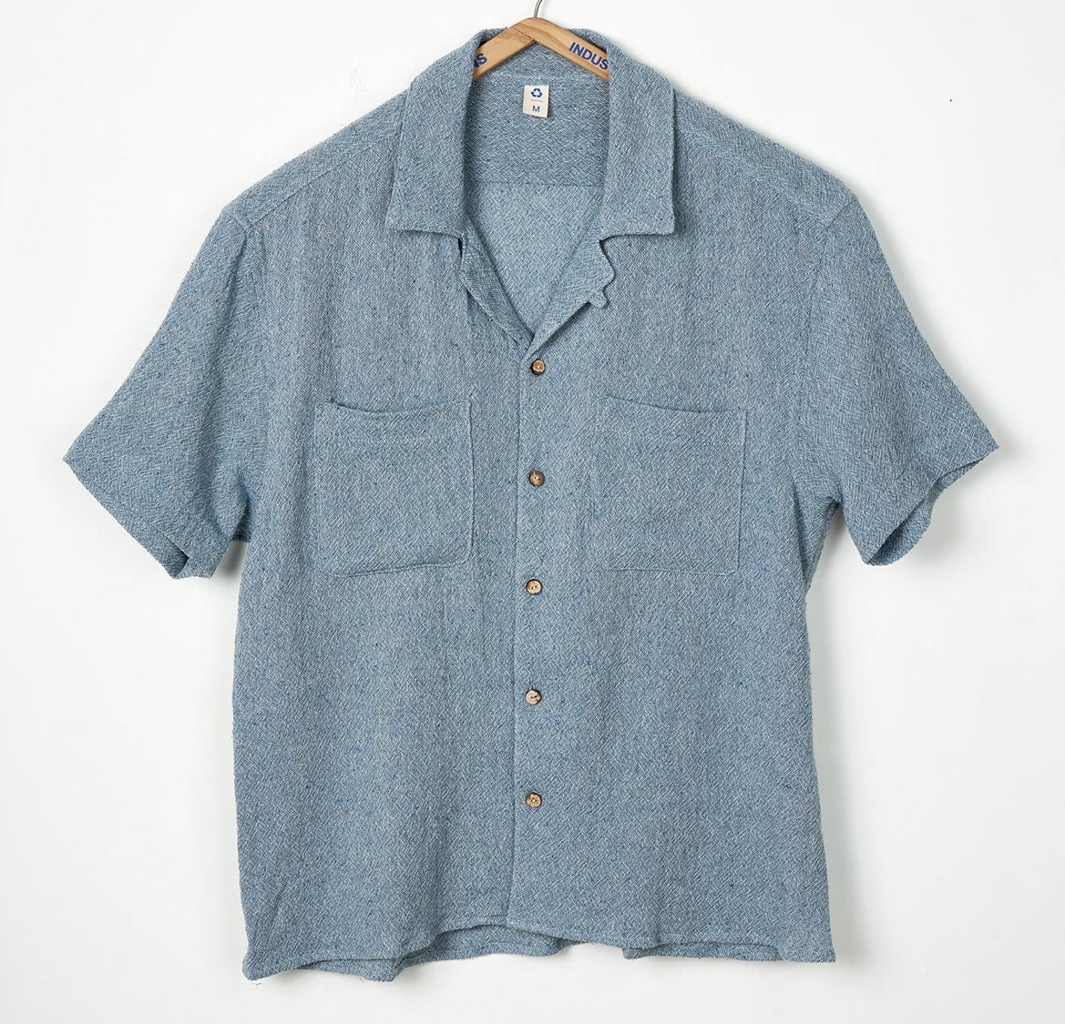 INDUSTRY OF ALL NATIONS NEW CAMP SHIRT IN DENIM in DENIM — main product view