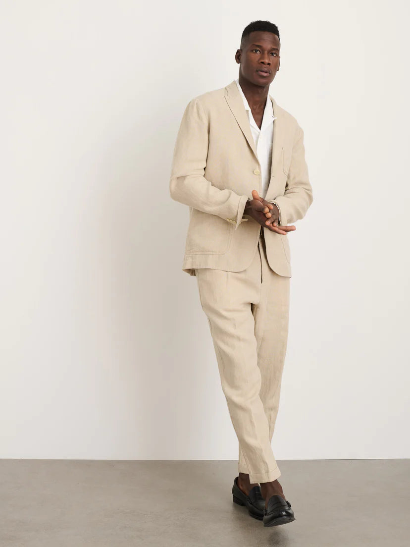 ALEX MILL MERCER BLAZER IN FLAX LINEN in FLAX LINEN — view 3