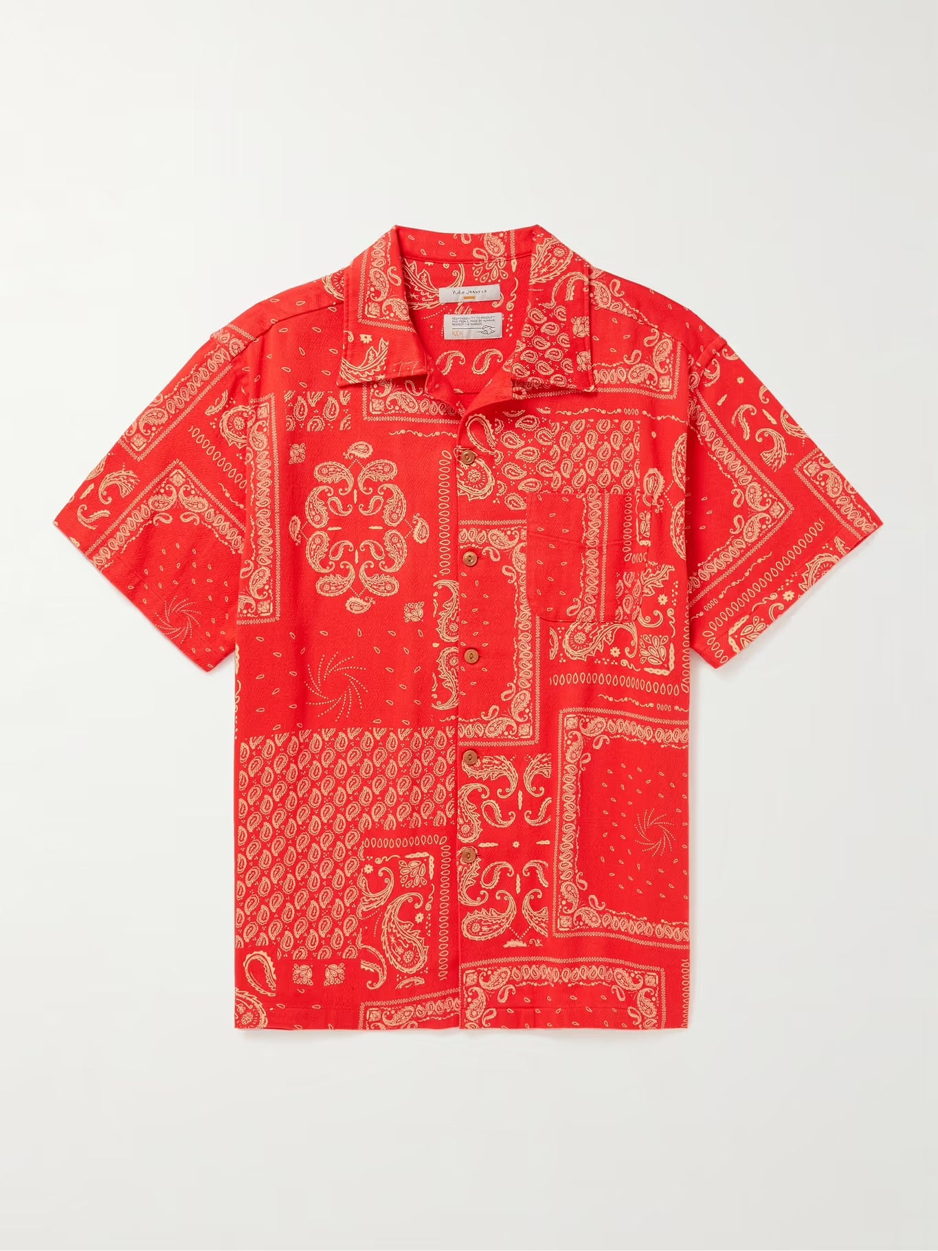NUDIE JEANS JACQUARD COTTON SHIRT IN ARON BANDANA in ARON BANDANA — main product view