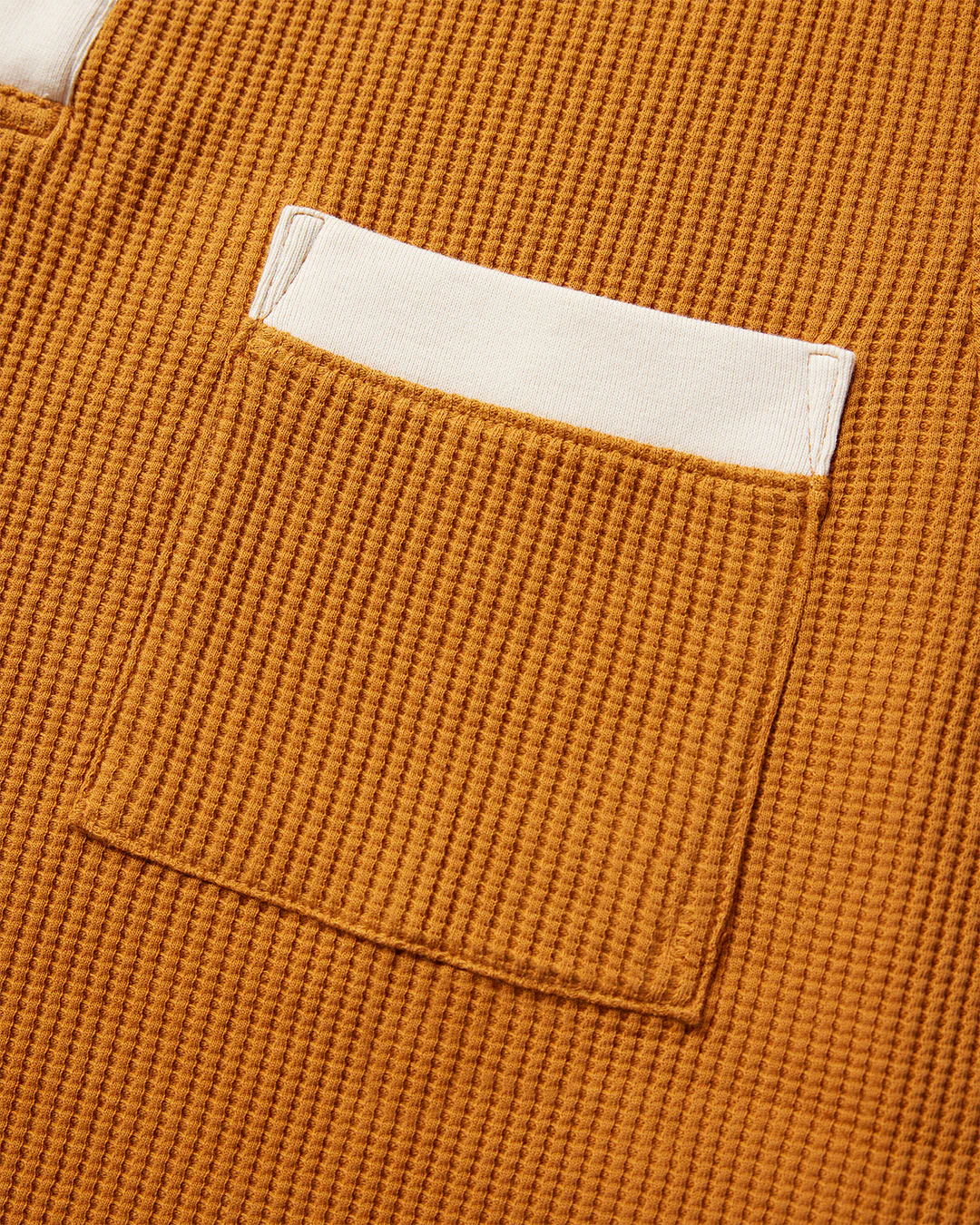 DANDY DEL MAR THE CANNES WAFFLE KNIT SHIRT IN BURNT SIENNA in BURNT SIENNA — view 3