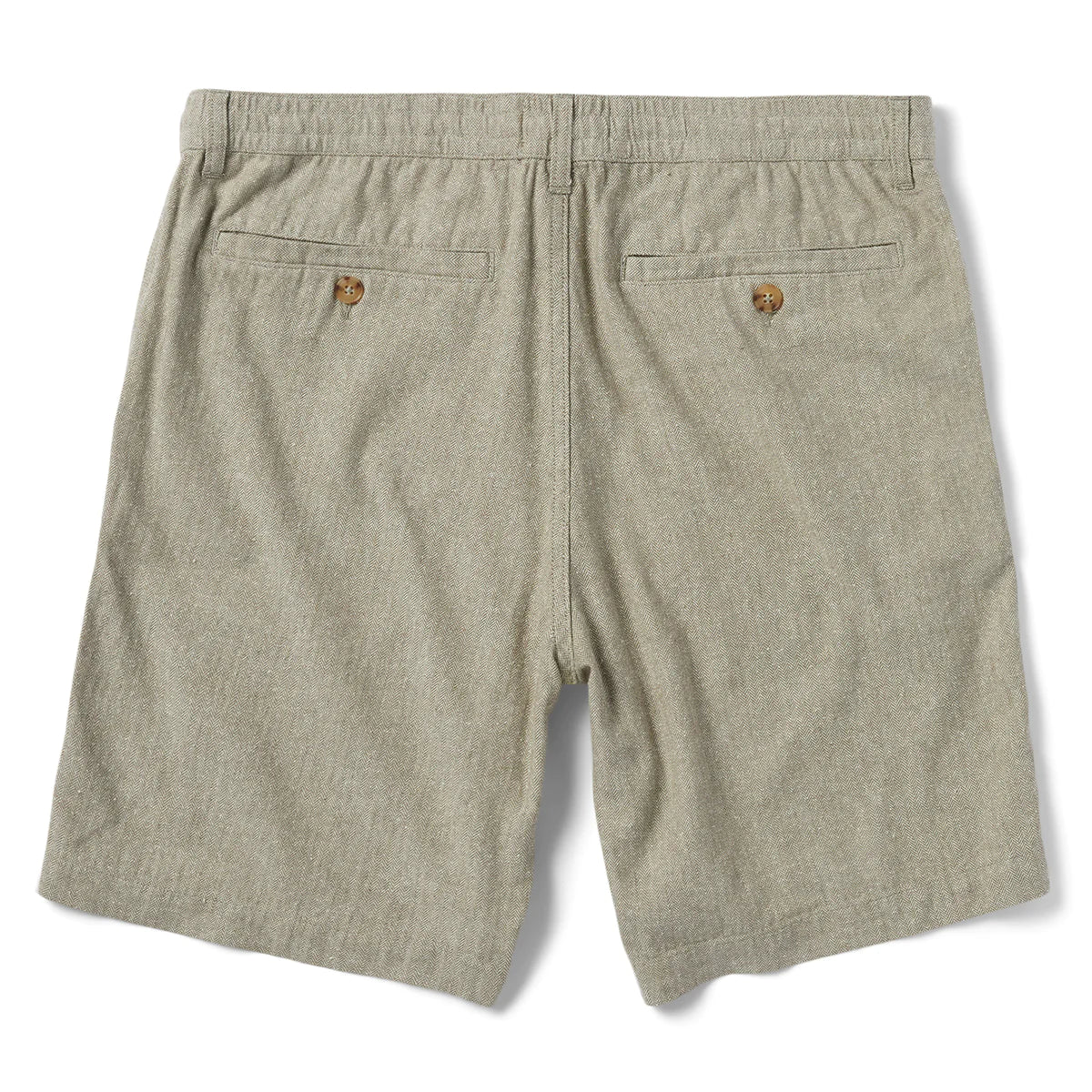 TAYLOR STITCH EASY SHORT IN OLIVE HERRINGBONE in OLIVE HERRINGBONE — view 2
