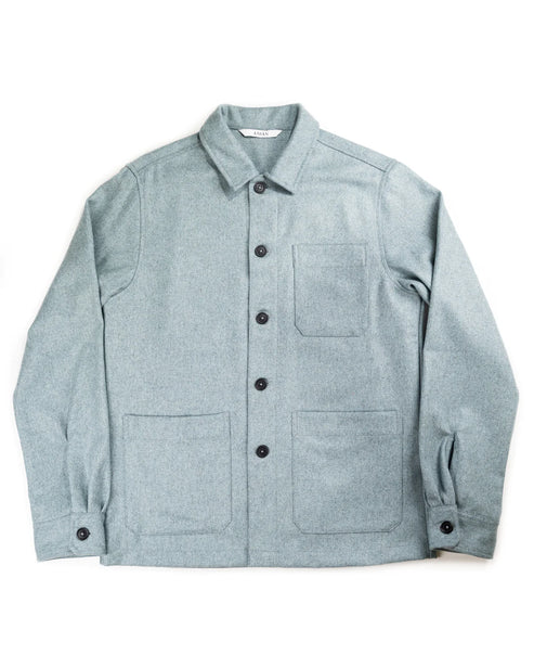 ANIÁN METCHOSIN COAT IN GLACIER product view