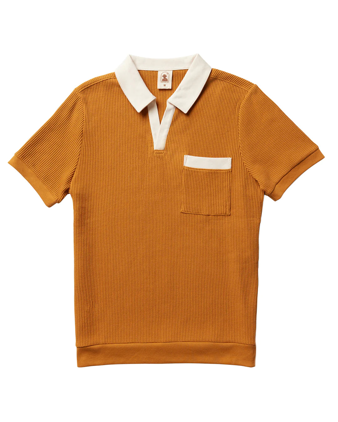 DANDY DEL MAR THE CANNES WAFFLE KNIT SHIRT IN BURNT SIENNA in BURNT SIENNA — main product view