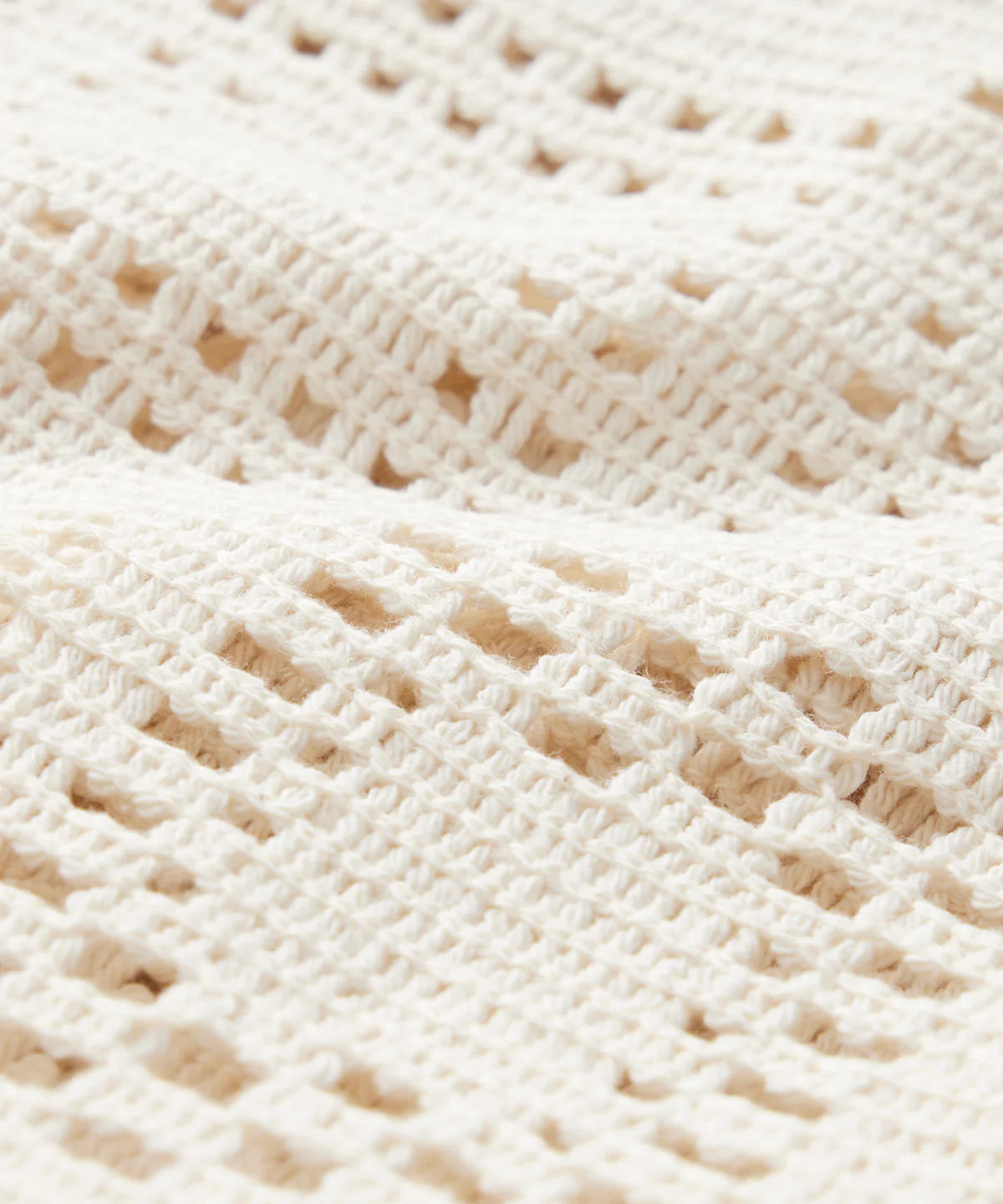 TODD SNYDER OPEN-KNIT CABANA POLO IN BISQUE TONAL SQUARE in BISQUE TONAL SQUARE — view 5