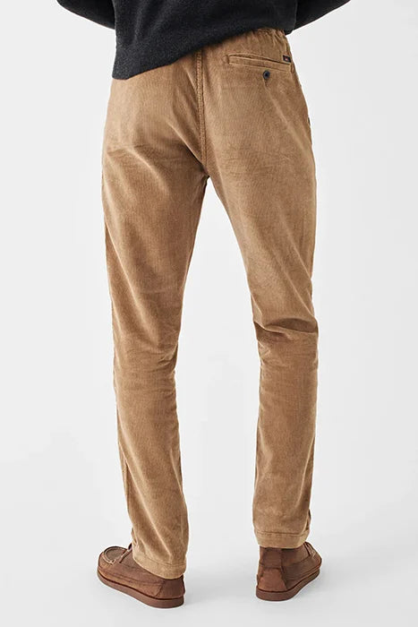 FAHERTY DRAWSTRING CORDUROY PANT IN FADED CEDAR in FADED CEDAR — view 2