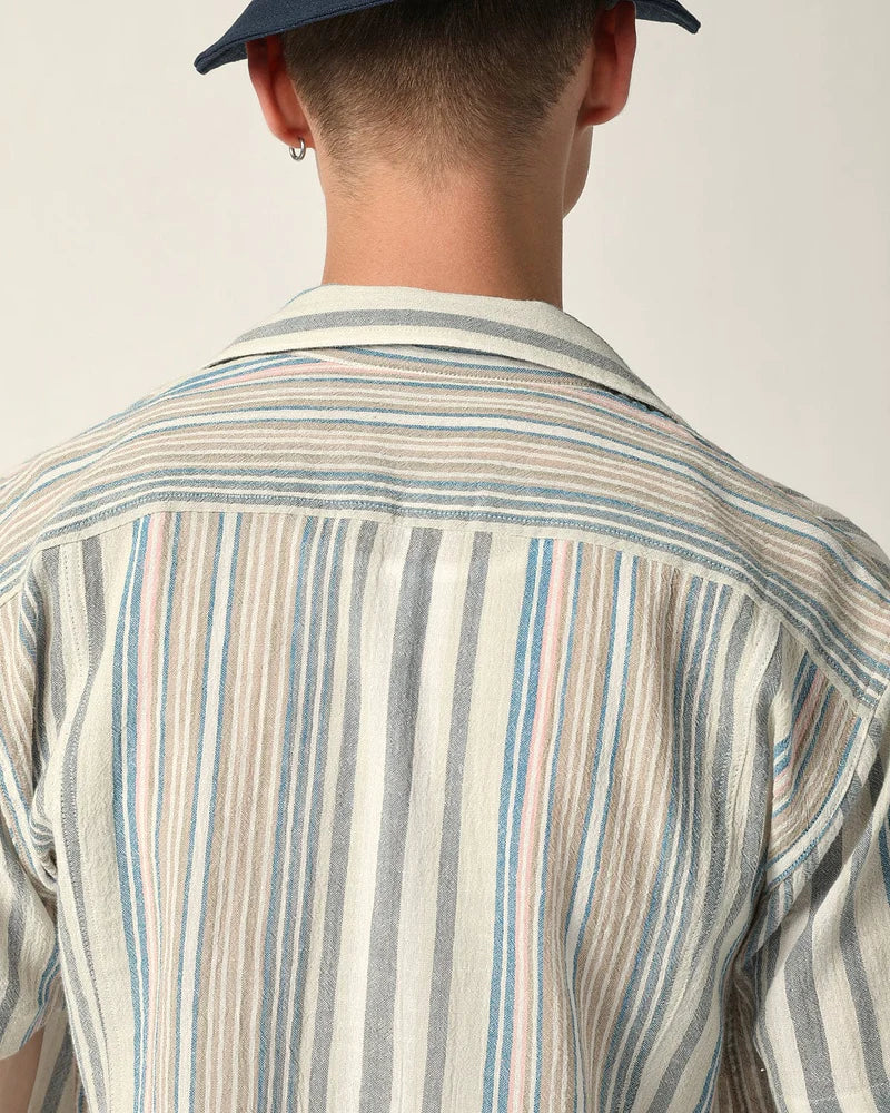 CORRIDOR SHORT SLEEVE STRIPE IN AMAGANSETT in AMAGANSETT — view 3