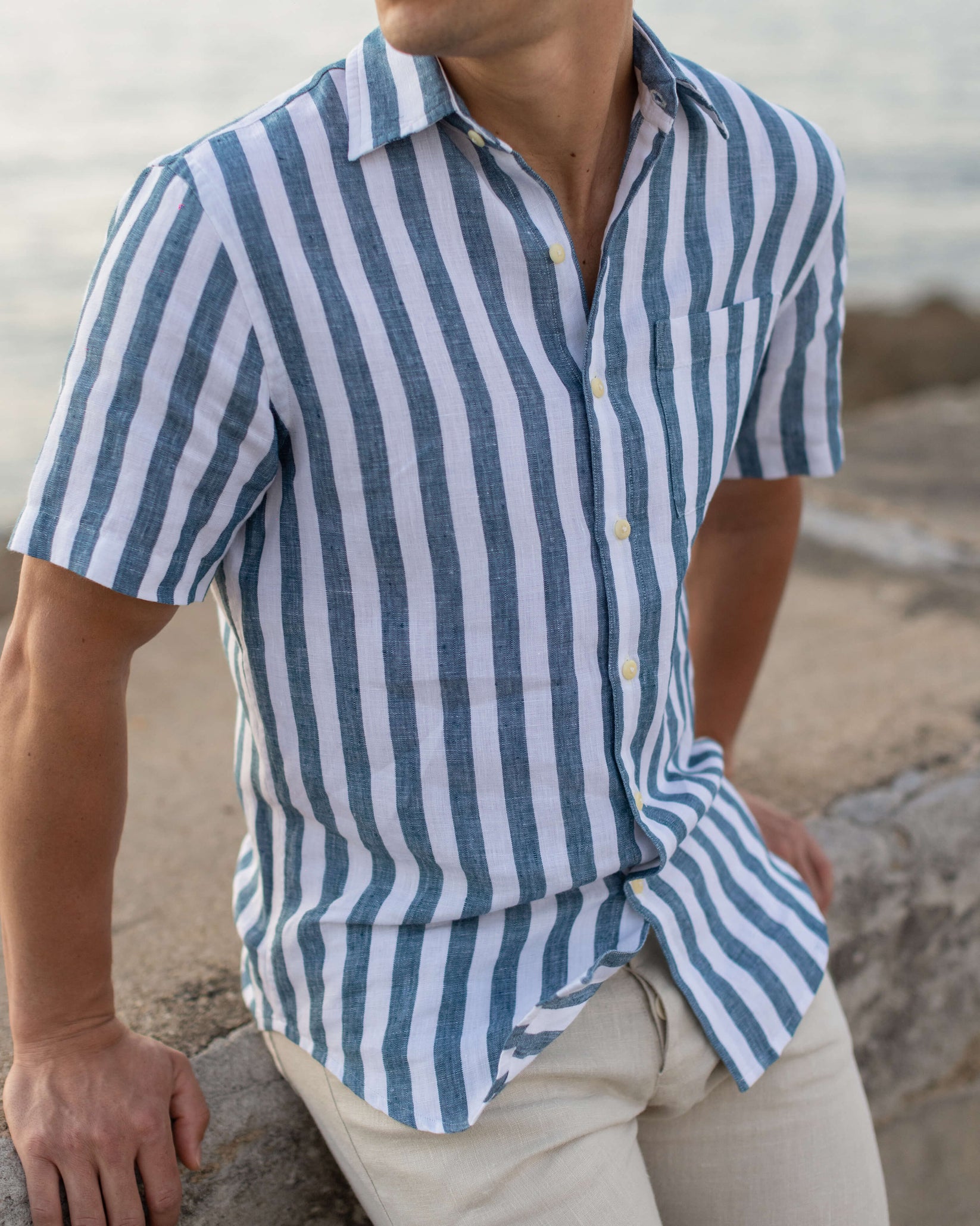 ALEX CRANE OLA SHIRT IN BIG WAVE in BIG WAVE — view 2