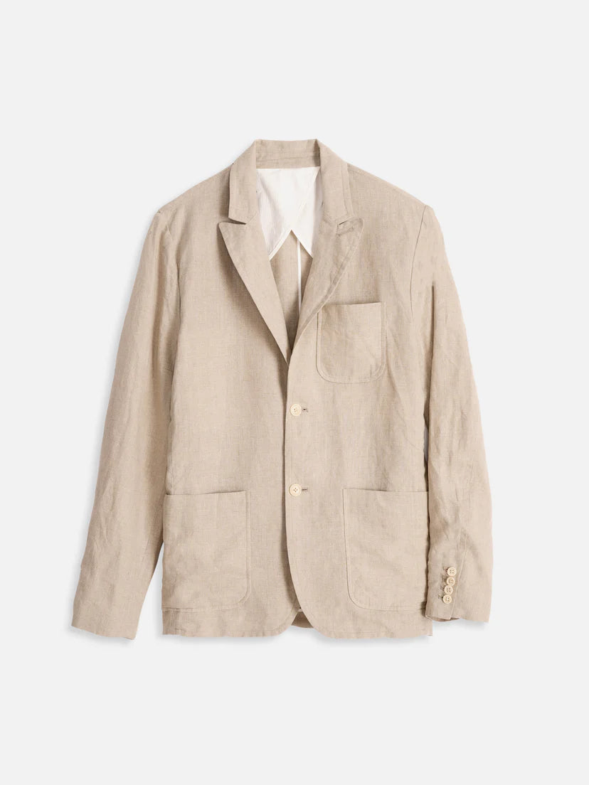 ALEX MILL MERCER BLAZER IN FLAX LINEN in FLAX LINEN — main product view