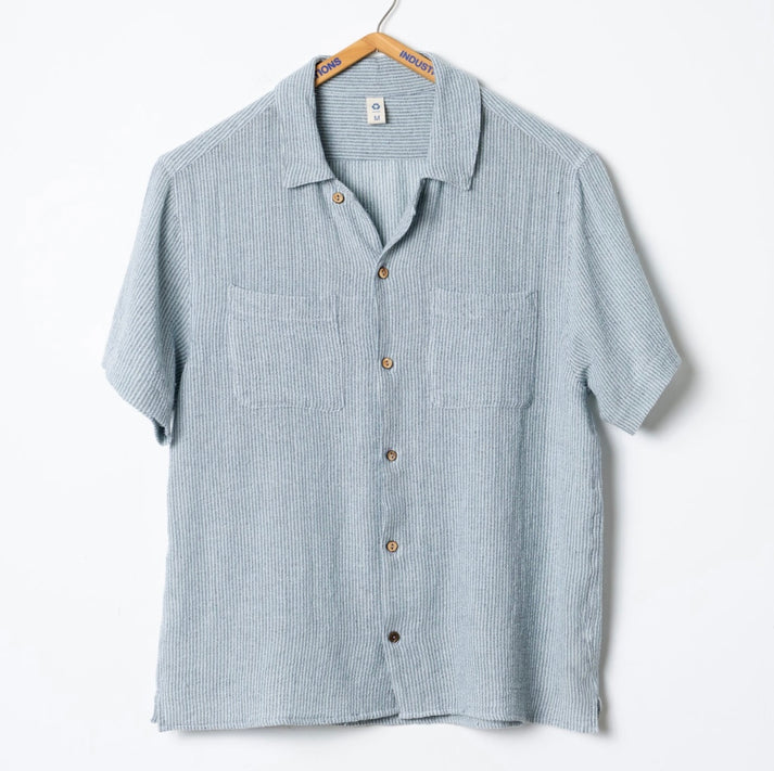 INDUSTRY OF ALL NATIONS NEW CAMP SHIRT IN STRIPE