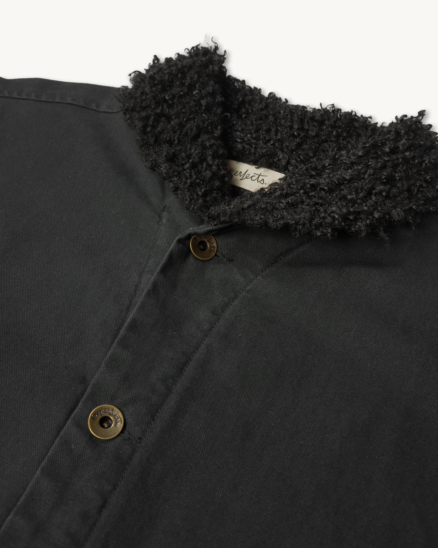 Imperfects - IMPERFECTS SHERPA SHEPHERDS SHIRT IN OBSIDIAN CANVAS - Rent With Thred