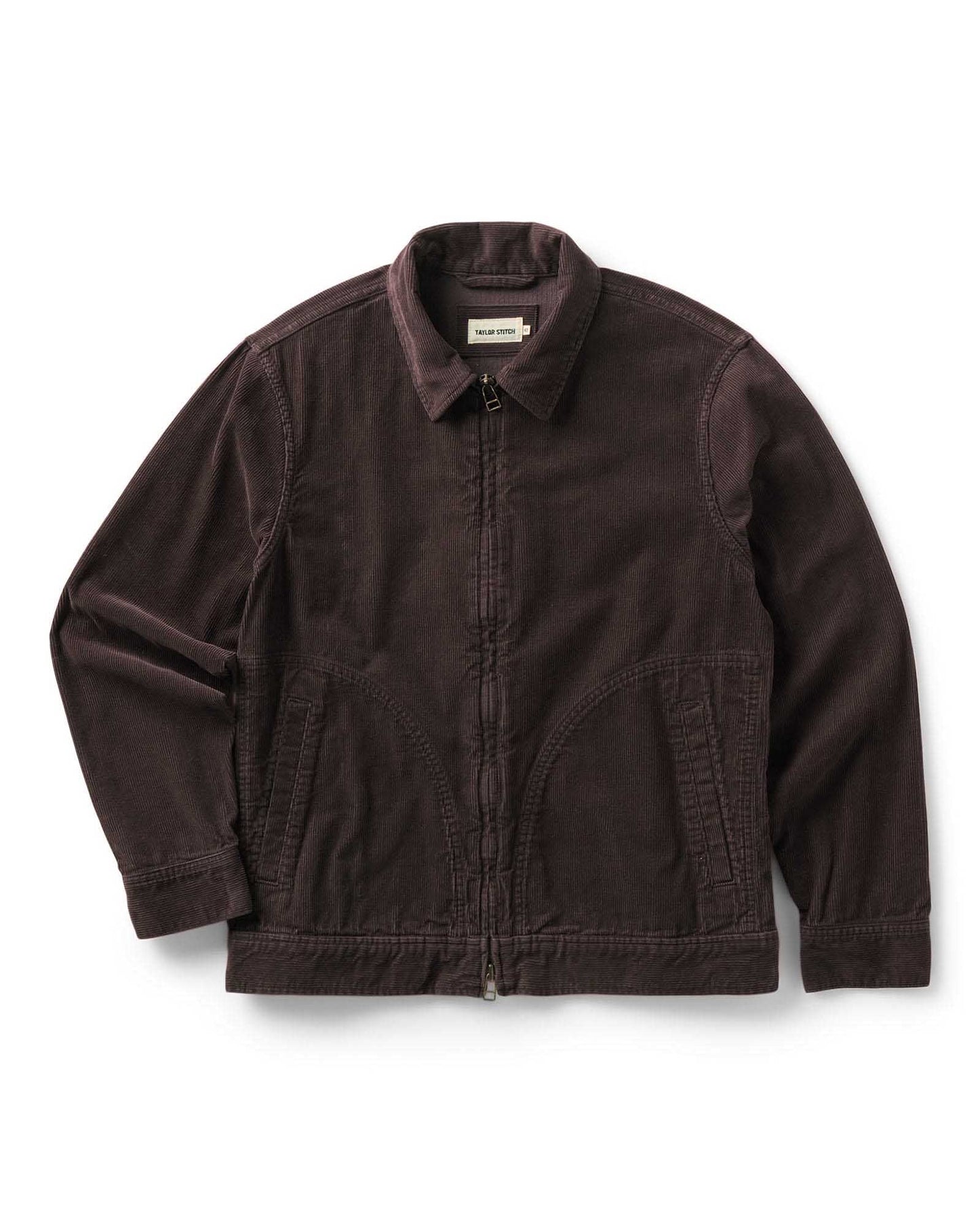 Taylor Stitch Piston Jacket In Coal Corduroy
