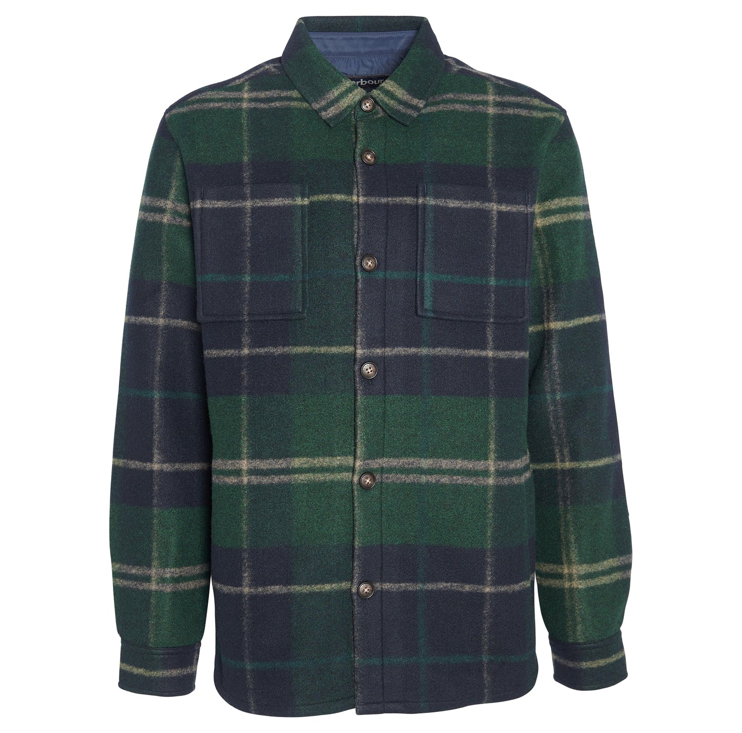 BARBOUR CHAPTER TAILORED CHECK OVERSHIRT IN GREEN LOCH TARTAN