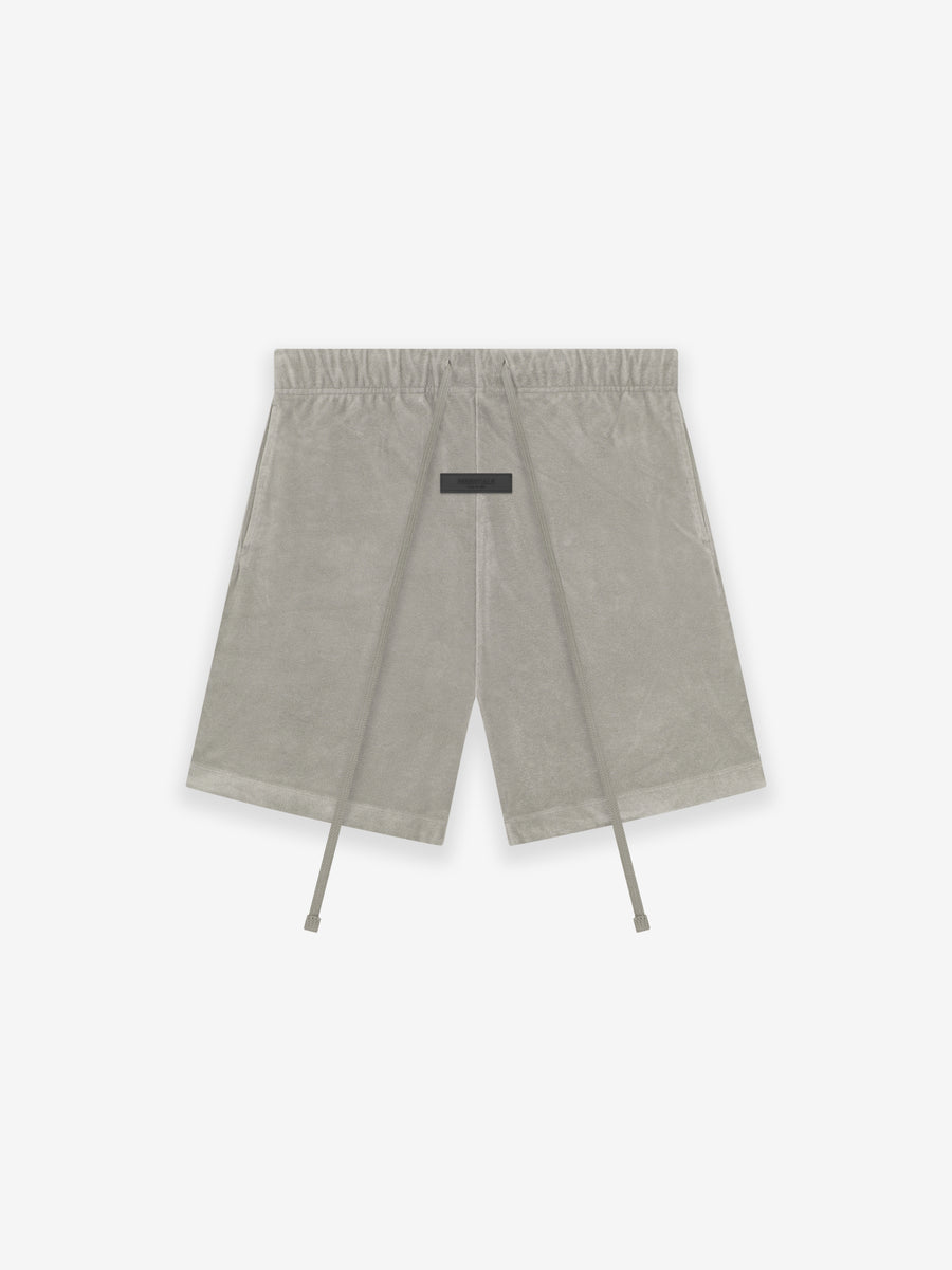 FEAR OF GOD - FEAR OF GOD ESSENTIALS TERRY SHORTS IN SEAL - Rent With Thred