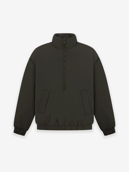 Fear Of God Nylon Puffer Jacket In Off Black