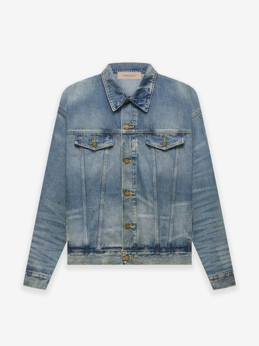 Fear of God - FEAR OF GOD TRUCKER JACKET IN INDIGO - Rent With Thred