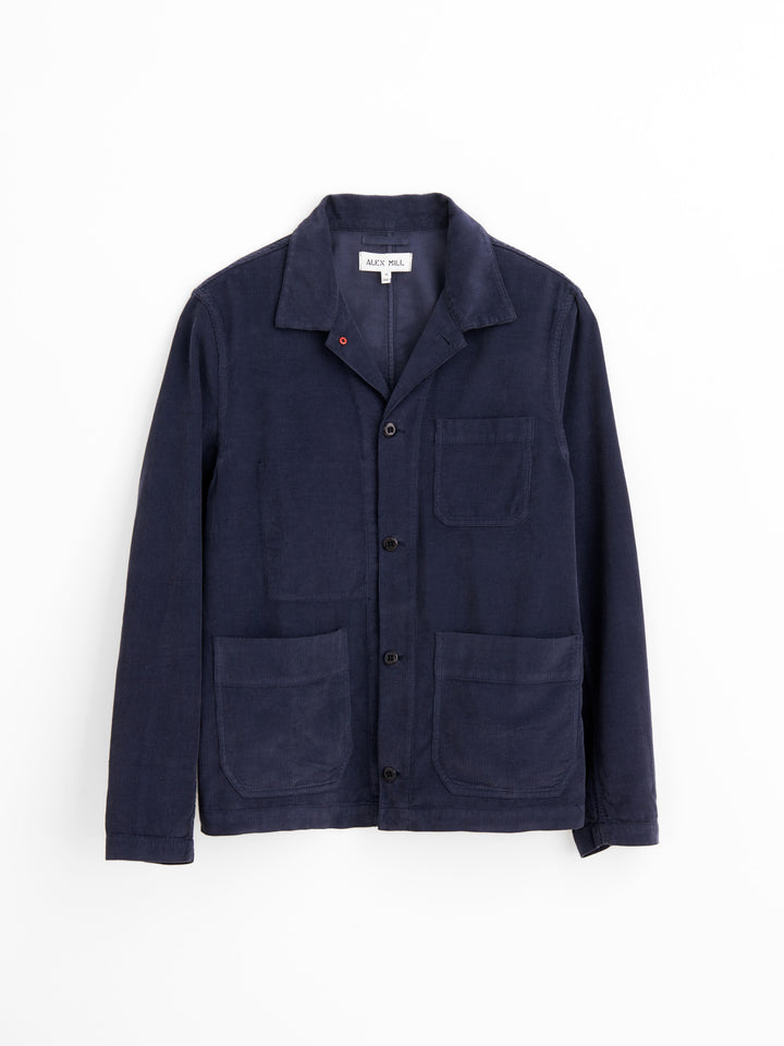 Alex Mill - ALEX MILL WORK JACKET IN FINE WALE CORDUROY IN DEEP NAVY - Rent With Thred