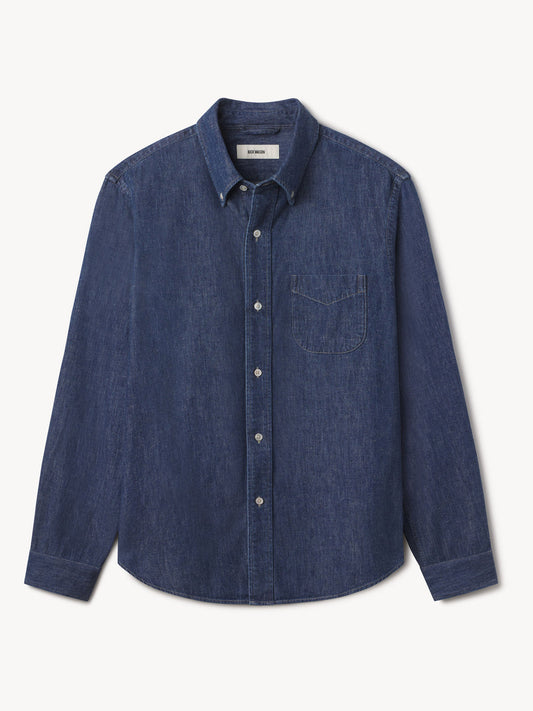 Buck Mason - BUCK MASON DENIM ONE POCKET SHIRT - Rent With Thred