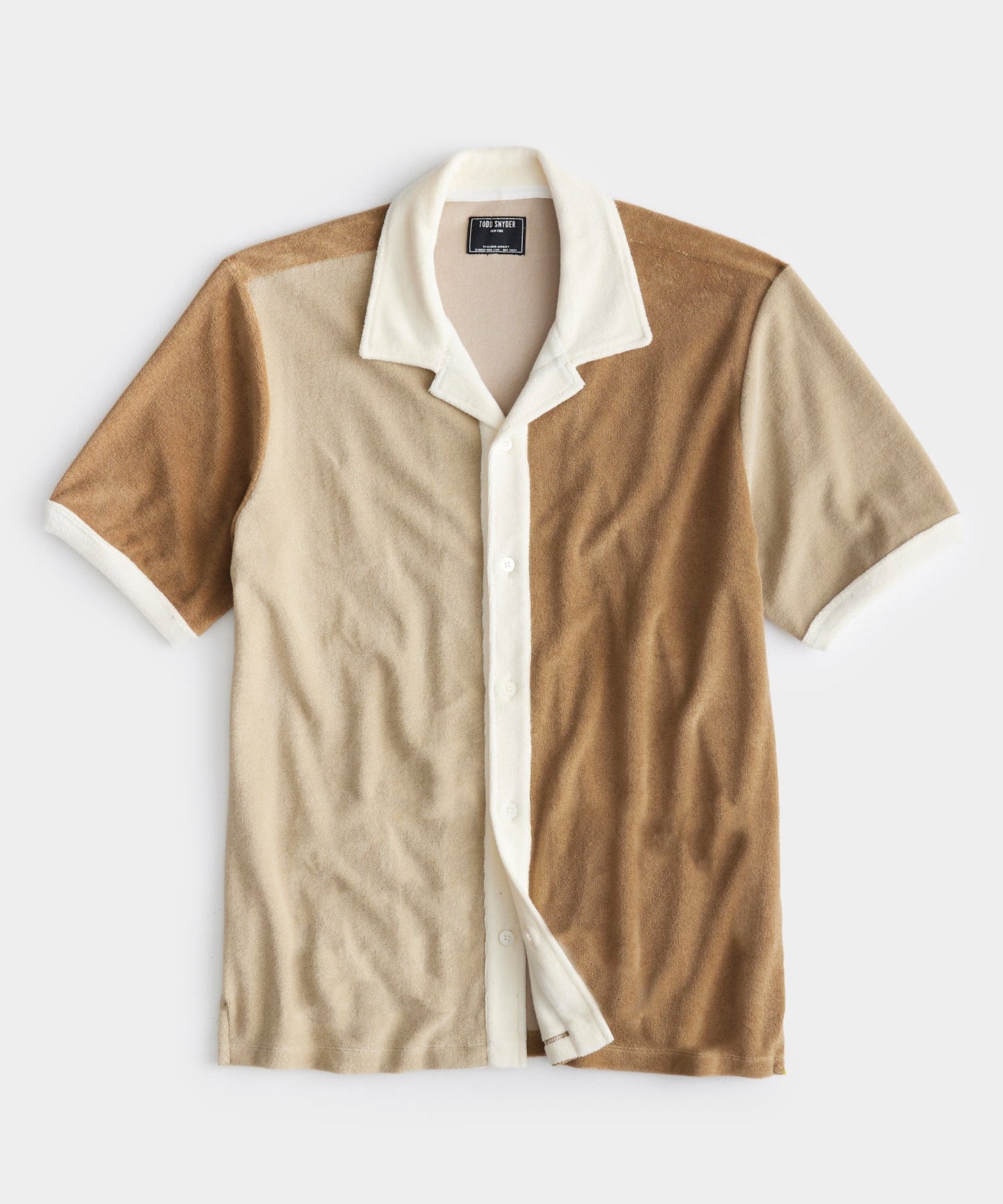 Todd Snyder - TODD SNYDER TERRY CABANA BEACH POLO IN DARK WHEAT - Rent With Thred