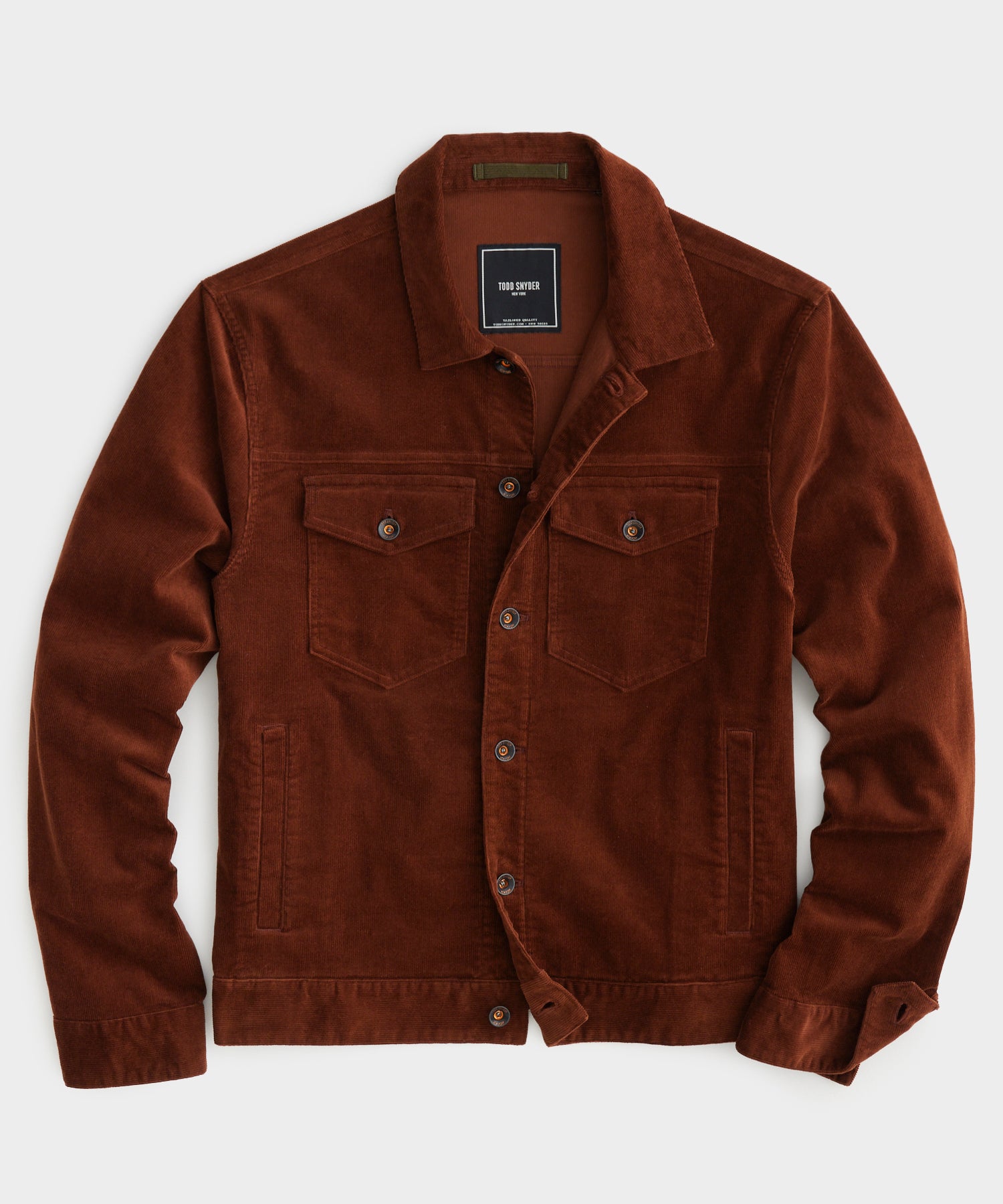 Todd Snyder - TODD SNYDER CORDUROY DYLAN JACKET IN RUST - Rent With Thred