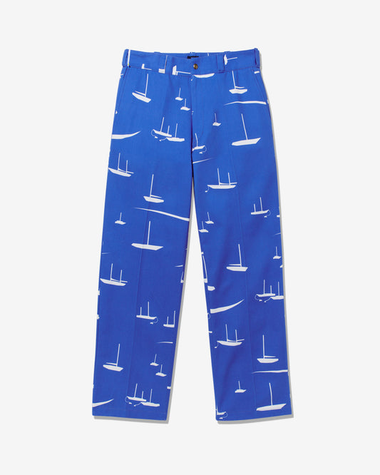Noah - NOAH HARBOR WORK PANTS IN WHITE/BLUE - Rent With Thred