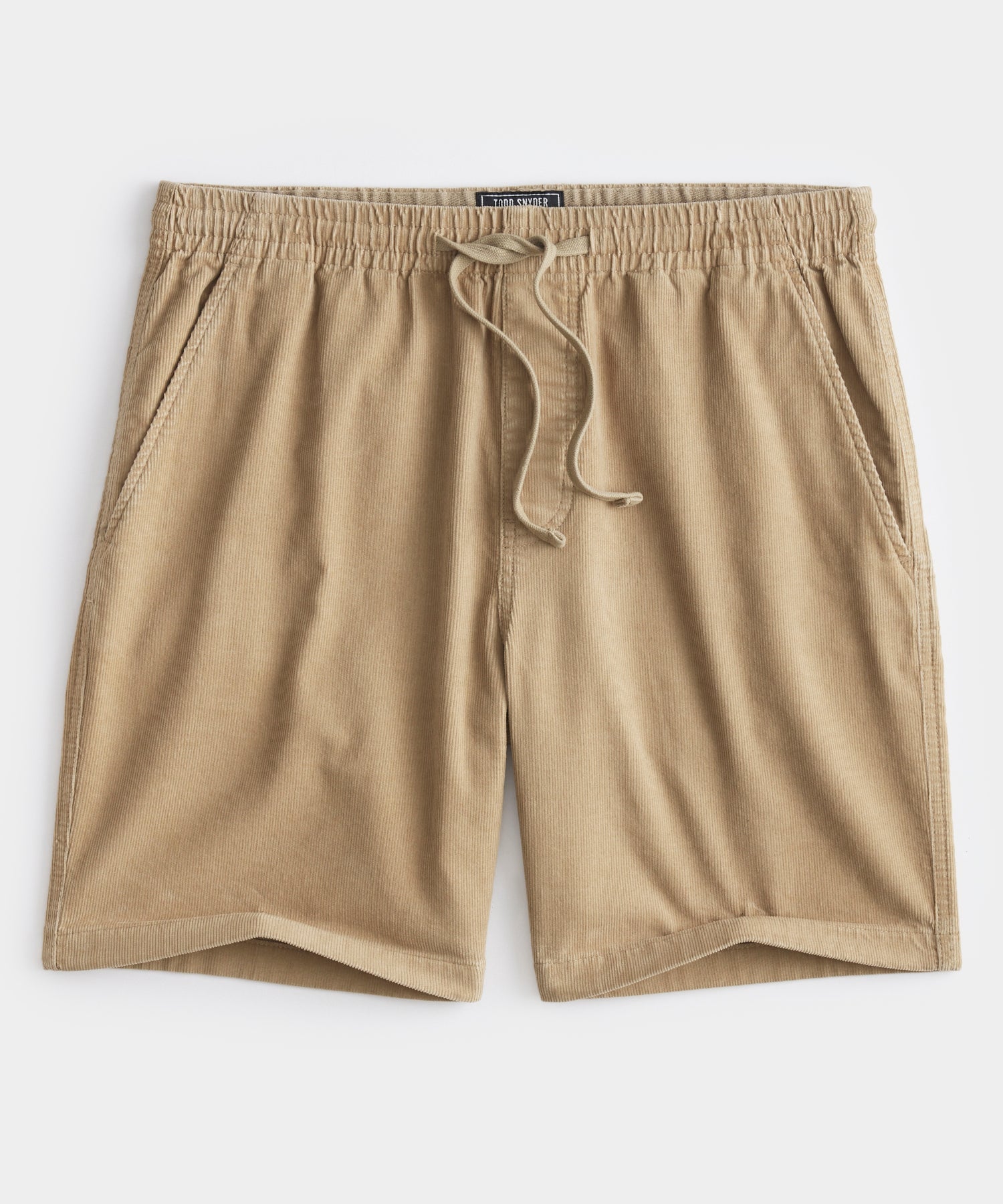 Todd Snyder - TODD SNYDER 7" CORDUROY WEEKEND SHORT IN KHAKI - Rent With Thred