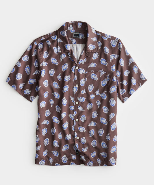 Todd Snyder - TODD SNYDER CAMP COLLAR SHIRT IN OYSTER - Rent With Thred