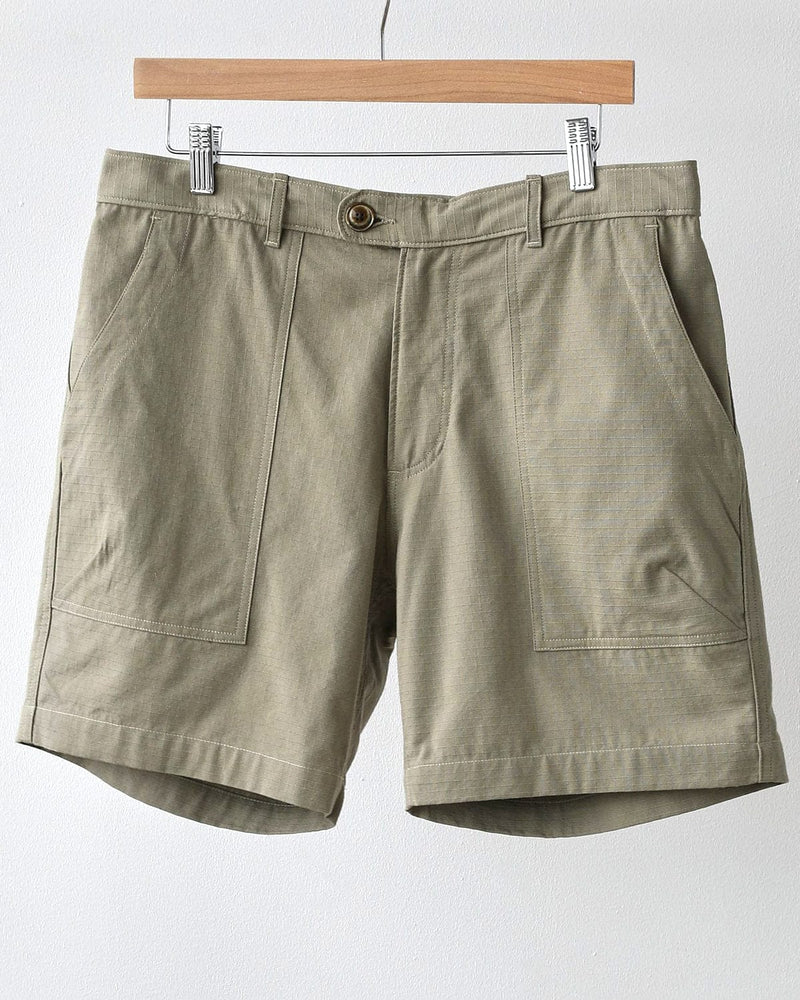Corridor - CORRIDOR RIPSTOP CAMP POCKET SHORTS IN OLIVE - Rent With Thred