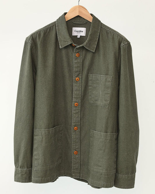 Corridor - CORRIDOR DUCK DYE OVERSHIRT IN ARMY - Rent With Thred